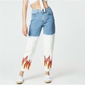 Carmar Denim Marietta High Rise Boyfriend Flame Jeans 25